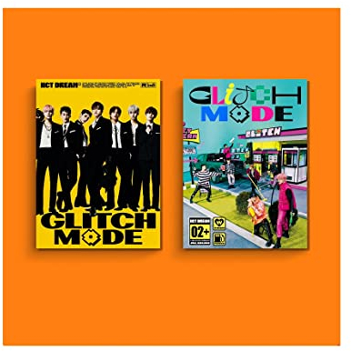 Dreamus NCT DREAM - Glitch Mode [Photobook ver. / 2ver. SET] (Vol.2) Album+Extra Photocards Set, SMK1376, 145 x 15 mm