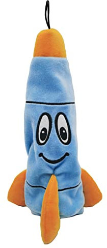 SmartPetLove Snuggle Puppy Tender-Tuffs - Rocco Rocket Water Bottle Dog Toy - Bottle Cover Dog Toy