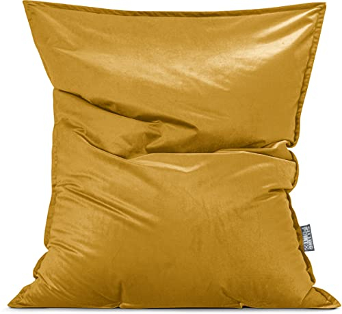 Sitting Point Sitzsack Marla BigBag 130x170cm Samt senf
