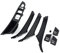 TZYSZDB Autotürgriff 7er Set f10 Türgriff für BMW 5er Türseitengriff BMW 520 523 525 528 530 535 Fensterheber-Ersatzsatz (Schwarz)