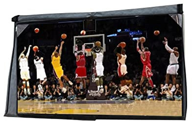 acoveritt Outdoor 55 TV Set Cover,Scratch Resistant Liner Protect LED Screen Best-Compatible with Standard Mounts and Stands (Light Gray)