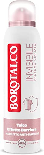 12x Borotalco, Rosa Invisible Spray Deodorant, Formel ohne Alkohol mit Talk der Barriereeffekt, erfassen und überträgt keine LAIONS 48H Pulver Parfüm 150 ml + Italian Gourmet Polpa 400g