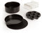 CREATE / Fryer Air Pro Large Tools/Pack de Accesorios para Freidora de Aire de 6.2L / Moldes Magdalenas, Pizzas. Recipientes para Horneados. Rejilla para 4 brochetas, salvamanteles de Silicona.