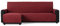MAXIFUNDAS | Funda Sofá Chaise Longue Acolchado Brazo Izquierdo 200cm - Funda Sofá Extrasuave Rojo - Funda Cubre Sofá con Cintas Traseras - Funda Chaise Longue Protector Sofá Modelo MAUI