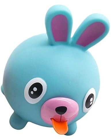 STOBOK Entzückendes Zungenquietschen-Tier-Quetschspiel Und Geräusche Stressball-Quetschball Weicher Ball Zungen-Quietschtierpuppe Quietschendes Gummitier