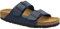 BIRKENSTOCK Arizona Bf Schmal Blau - Komfortable Schlichte Zweiriemen Sandale, Größe EU 44 - Farbe Blue