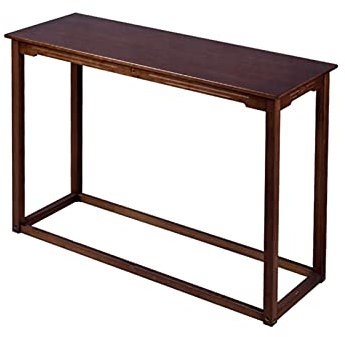 Mesa Consola Estrecha Mesas Consolas rústicas, mesas de Entrada estrechas de Pasillo Mesa Larga de bambú Natural 80 CM/100 CM/120 CM Mesas auxiliares de exhibición para Oficina, florería (