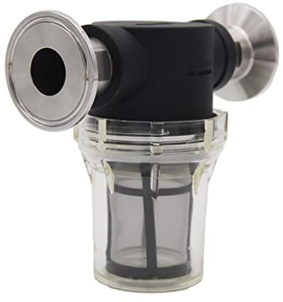 GETREY Filtro a Rete in Linea, Filtro per condutture, Filtro in Linea da 1,5 TC (50,5 mm) for la Produzione di Birra Fatta in casa, Filtro for Acqua e Birra con setaccio da 150 Micron e 100 Maglie