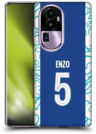 Head Case Designs Offizielle Chelsea Football Club Enzo Fernández 2022/23 Spieler Home Kit Soft Gel Handyhülle Hülle kompatibel mit Oppo Reno10 Pro+