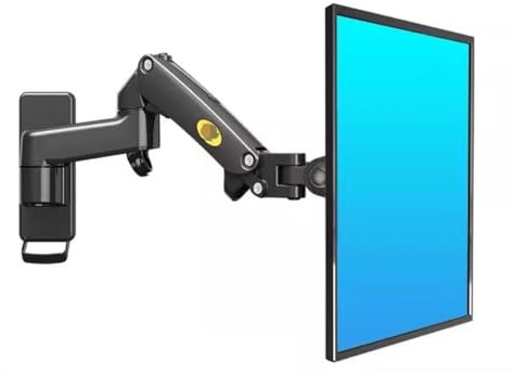 Habrur Porta TV Supporto TV Supporto TV A Parete per TV da 17 A 35 Pollici, Ripiano TV Angolare Telescopico Che può Sostenere Fino A 10 kg, Angolo Regolabile Piedistallo TV