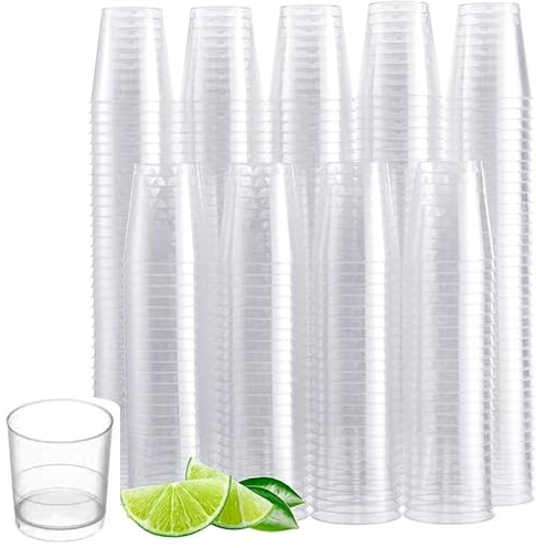 Vasos de Chupito de Plástico - Envio 24h - 30ml - 1000 uds Resistentes y Reutilizables - Cumpleaños, Bodas, Despedidas de Soltera o Soltero, Navidad, Barbacoas, Fiestas (1000)