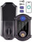MENDOCK Cerradura inteligente de entrada sin llave, impermeable IP56, cerraduras exteriores digitales para puerta delantera, control de teléfono inteligente, cerradura de puerta de huellas dactilares