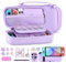 innoAura Housse Switch 2 pour NS Switch 2 Console (2025), Étui Rigide pour Switch 2 avec 12 Cartouches de Jeux, Sac de Hard Switch 2 pour le Voyage et le Stockage (Violet)