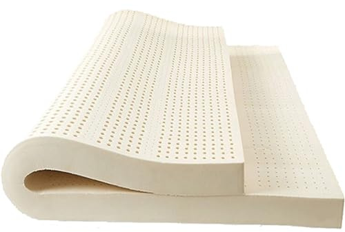 BIWKONI Latex Matratze Topper Mit Bio-Baumwollbezug, Mittelfest 2 Zoll/ 3 Zoll Dick, Latex Bett Mat, Pflegen Tiefen Schlaf,5cm Thick,90 * 200cm