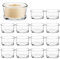 QWORK® 15 Pezzi portacandele in vetro, Φ 4,5 cm porta candele tea light, per matrimoni, feste, decorazione per la casa