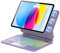 WAVATA Magic Keyboard pour iPad 10 2022 10.9/iPad 11 Ème Génération 2025 A16 11, Design Magnétique Flottant, Rétroéclairé 7 Couleurs, Clavier Trackpad Multi-Touch AZERTY Français, Violet