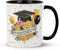 SUNXBUK Regalo de Graduación,Taza Graduación,Taza de Café Divertida – Exámenes Superados – – Regalos de Personalizados para Bachelor Master Abitur para Niños y Niñas(Español)