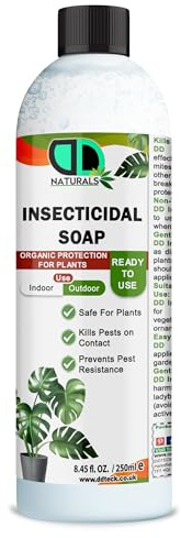 100% Natural Insecticidal Soap – Insecticidal Soap for Plants, Organic & Biodegradable Formula, Kills Aphids, Mites & Thrips, Eco-Friendly & Non-Toxic (250ml Cap)