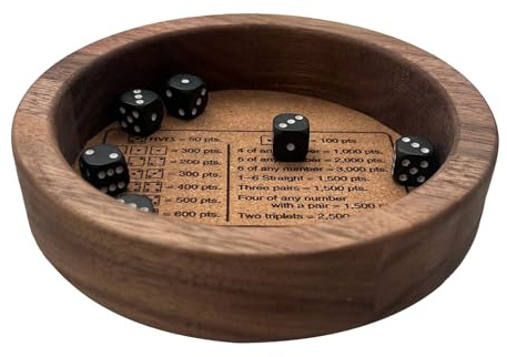 Holzwürfelschale von Generisch - Langlebige Spiele Nacht Rolling Box Secure Border, Stylish Design ordentlicher Würfel Control | Funktionales Brettspielwerkzeug für Familienspiele und Tabletop