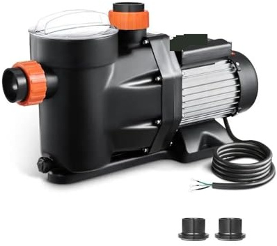 Bomba de Pozo, Bomba de piscina de 1,5 de superficie, individual, 122 GPM, 3450 RPM