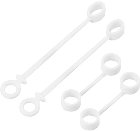 Câble Chargeur Adaptateur Tether - 4 Pièces Anti-Perte Adaptateur Keeper, Étui de Convertisseur en Silicone | Support de Protection Compact pour Voyage Voiture Sac à Dos Poche Porte-clés Hommes Femmes