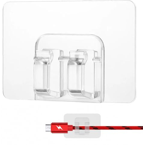 gsgfuis Selbstklebende Haken für Lichterkette, 50 Stück Transparente Klebehaken Extra Stark, Befestigung für Weihnachtsbeleuchtung und Deko
