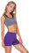 FUTURO FASHION Super Soft Cotton Shorts Elastic Stretch Yoga Knickers, Breathable Short Leggings for Women, Yoga Cycling Sport Pants, Sizes UK 8-22 PSL5 Violet