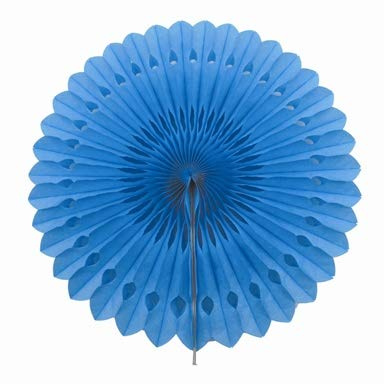 Creativery 1 Papierfächer 40cm (dunkel türkis 340D) // Deko Papier Fächer Rosetten Blumen Raumdeko Papierrosetten Hängedeko