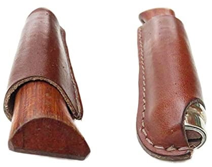 Oopsmark Leather Belt Sheath Compatible with Opinel - Luxury Knife Cover Belt Case