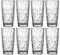 VEILEDGEM [Look Like Glass] 450ml 8-Piece Premium Unbreakable Drinking Glasses Plastic Tumblers Dishwasher Safe BPA Free Acrylic Juice Glasses Highball Water Glasses (Clear)