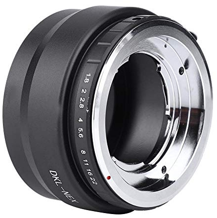 Kamera Objektiv-Adapterring,DKL-NEX Aluminium Alloy Manuelle Apertur Objektiv Adapter Ring Konverter für DKL Mount Kamera Objektiv für NEX Mount Kamera