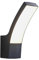 Lindby LED Wandleuchte außen Ilvita (spritzwassergeschützt (Modern) in Schwarz aus Aluminium (1 flammig,) - Außenwandleuchten Wandlampe Led Außenlampe Outdoor für Außenwand/Hauswand