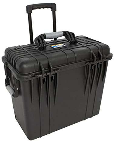 Mingmo Tool Kit Carrying Tool Box Tool Box with Wheels and Rod Toolbox Suitcase Plastic Storage Case with Foam Fit for Precision Tools Hardware Large Capacity Toolbox Storage Case