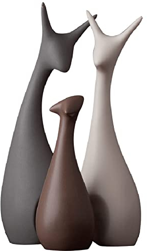Goitruas Easter Decoration Rabbit,Mikro-Landschafts Verzierung,dekorative Osterfigur für Zuhause,Weihnachten,Neujahrsfest Tisch,Kamin Dekoration,Gartendekoration,DREI Hirsche