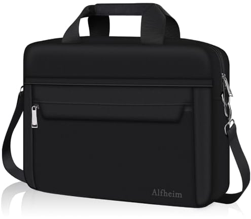 Alfheim 14 Zoll Laptop Tasche Aktentasche Umhängetasche für Männer Frauen Wasserabweisende leichte Travel Business Kompatibel mit Macbook Air/Pro 14