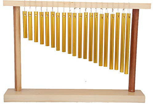 20 Tubes Wind Chimes, Wind Chimes, Eco-friendly Single Row Percussion Instrument, Gift for Kids 13.8 x 11 x 2in Home Easy to Use