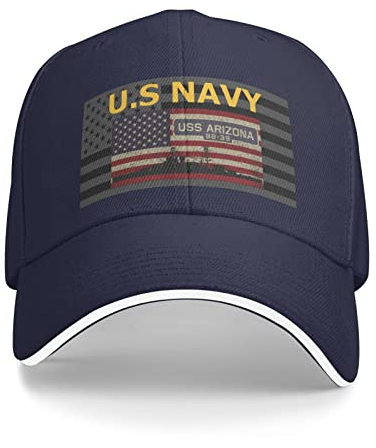 501 Sommer Kappe USS Arizona Bb-39 Baseball Mütze Outdoor Schirmmütze Basecap Sport Sonnenblende Mütze Für Running, Auf Reisen, Reisen