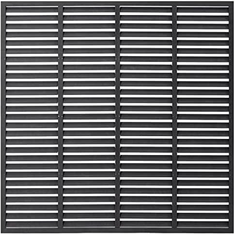 Clôture à persiennes WPC 180x180 cm gris