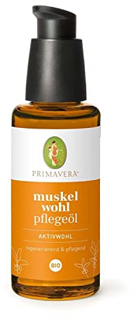 PRIMAVERA Aktivwohl Muskelwohl Pflegeöl bio 5 x 50 ml- Pflege der Haut nach körperlichen Aktivitäten - Aromatherapie - lindernd, anregend - vegan