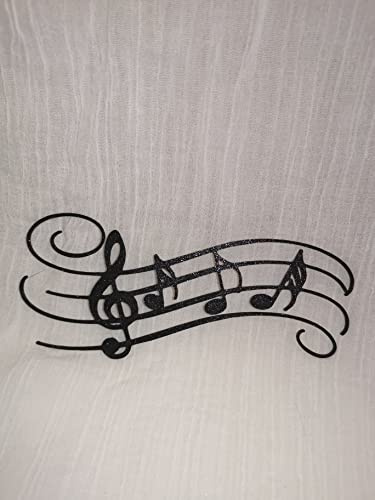 Note Musik /2 Cake Topper Geburtstag Torten Stecker Schwarz