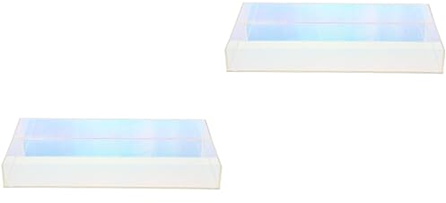 Alipis 2st Tablett Aus Acryl Schubladenorganisator Für Make-up Couchtischdekoration Badewannenablage Rustikales Dekor Organizer Für Kaffeeschubladen Kaffee-dekor Halterung Bilden