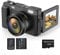 4K Digital Camera for Photography Autofocus 48MP Vlogging Camera with Flash 3'' 180°Flip Screen,16X Digital Zoom Anti-Shake Video Camera for YouTube, Point Shoot Digital Cameras with 32GB Memory Card