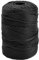 Volumoon Filato di Poliestere 3mm, Cordino Cerato, Corda per Macrame, Filo per Appendere la Parete, Fai Da Te, Artigianato, Lavori a Maglia, Decorazioni (Nero)