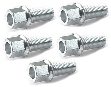 ROBUST 5x Radschrauben Radbolzen M14x1,5 mm für Audi A2 A3 A4 TT Seat Ibiza Leon Skoda Fabia Octavia Superb Volkswagen Caddy Golf Polo Touran T-Roc 431601139A 8D0601139A
