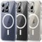 TOCOL Clear Magnetic for iPhone 15 Pro Case 6.1-Inch, Fit for MagSafe, Upgraded [Full Camera Protection], [Never Yellowing] Protective HD Hard Shockproof Slim Phone Cover (Clear)