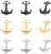 UNICRAFTALE 9 Stück 3 Farben Edelstahl Anker Leder Hakenverschlüsse Anker Charm Anhänger Anker Schmuckverschluss Metall Anker Verschlüsse Hakenschnur Endverbinder Für Lederschnur Armbänder Herstellung