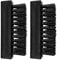 GLADFRESIT 2Pcs Hand Nail Brushes, Plastic Fingernail Cleaning Brushes, Nylon Stiff Bristle Nail Scrubbing Brush (Black)