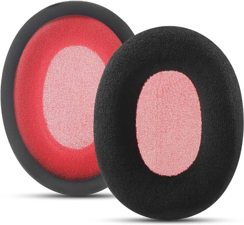 Replacement Ear Pads Cushions for 𝙃𝙮𝙥𝙚𝙧𝙓 Cloud II/2 Cloud Alpha Cloud Stinger Wireless Headset Replacement Earpads, Pads for HyperX, Soft Memory Foam and Comfort Velour Fabric