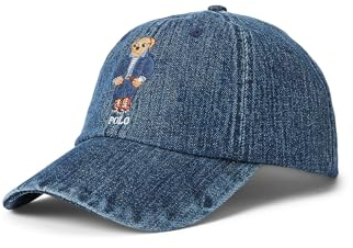 Polo Ralph Lauren Klassische Sportmütze mit Polobärmotiv für Herren, Dark Wash Denim, Einheitsgröße