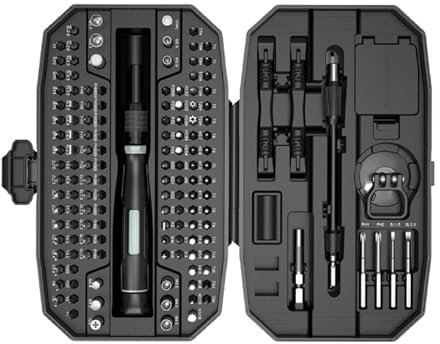 152 en 1 Kit Tournevis de Precision,Petit Tournevis Multifonction,Mini Tournevis de Précision,Set Micro Tournevis Informatique Speciaux,Outils adaptés pour Horloges, téléphones portables,ordinateurs